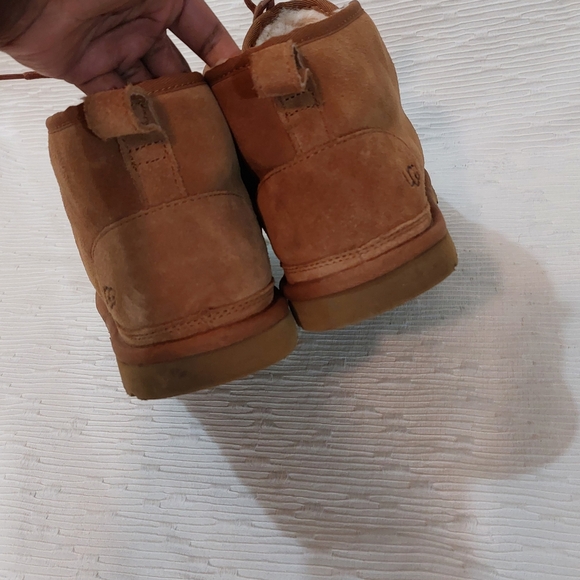 UGG Men's Tan Suede Neumel Lace Up Shoes Size 13 - Picture 5 of 11